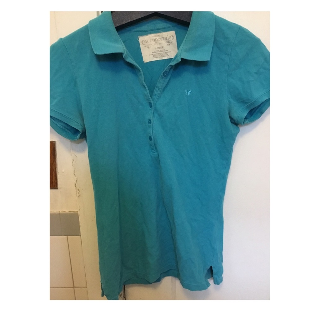Blue Aeropostale polo shirt